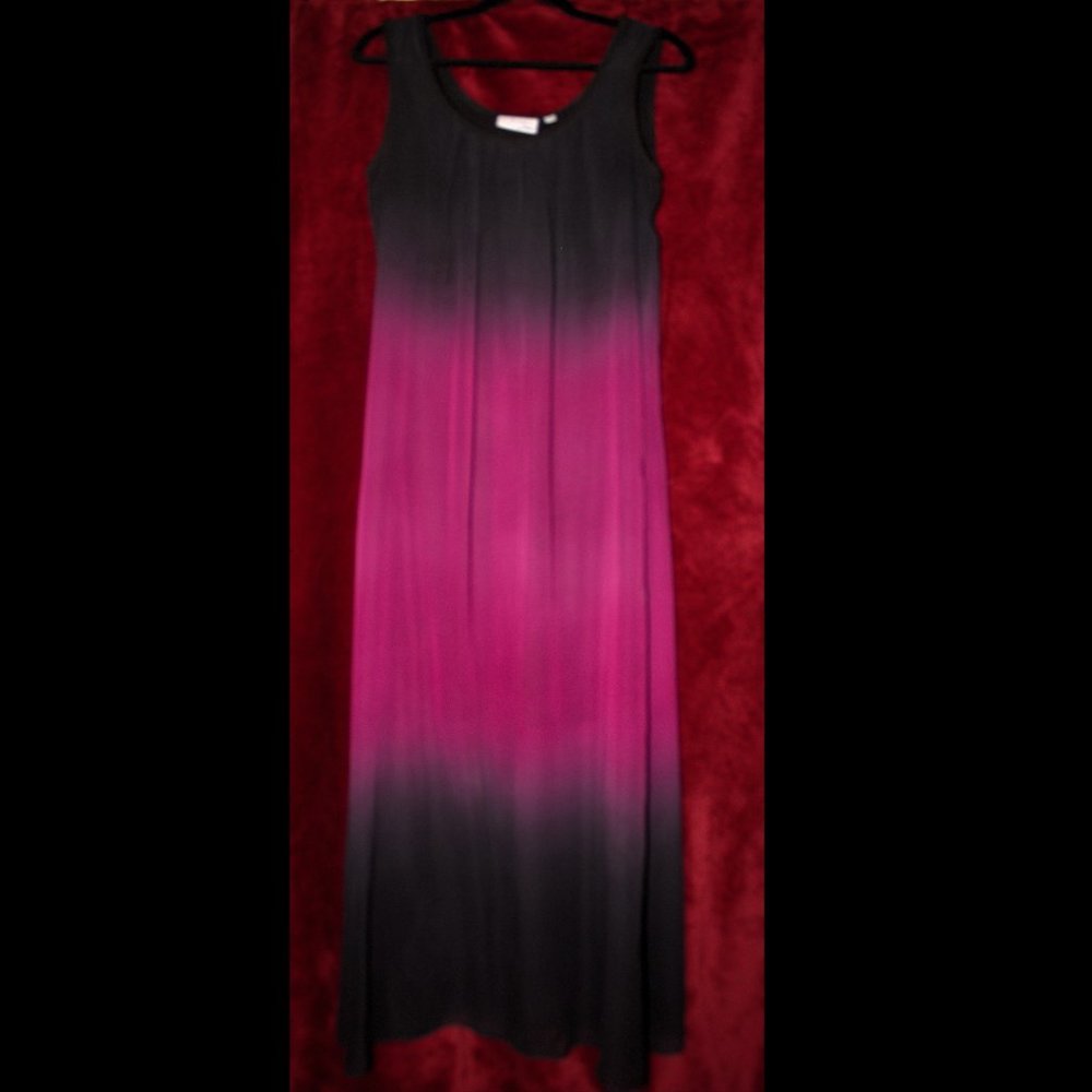 Attitudes by Renee Black and Purple Ombre Dress